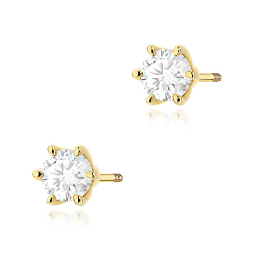 Cercei Aur 14K K0575 Diamant 2 x 0,50ct