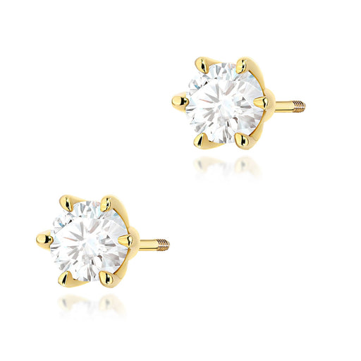 Cercei Aur 14K K0575 Diamant 2 x 0,70ct