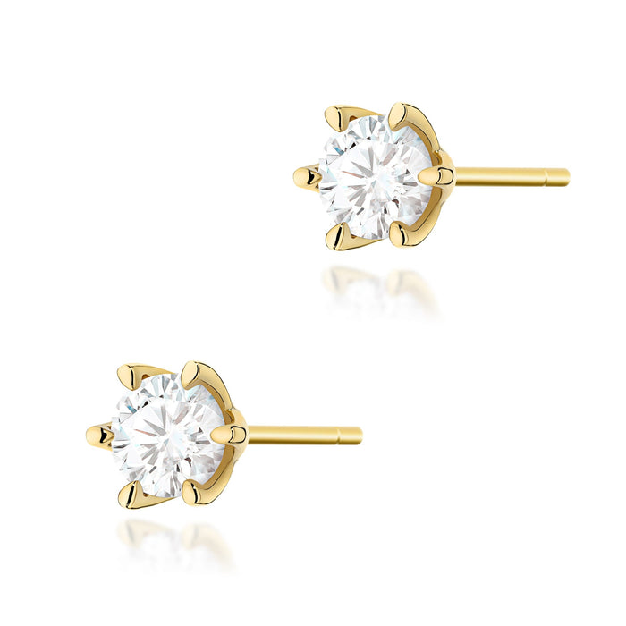 Cercei Aur 14K K0575 Diamante Cultivate 2 x 1.00ct