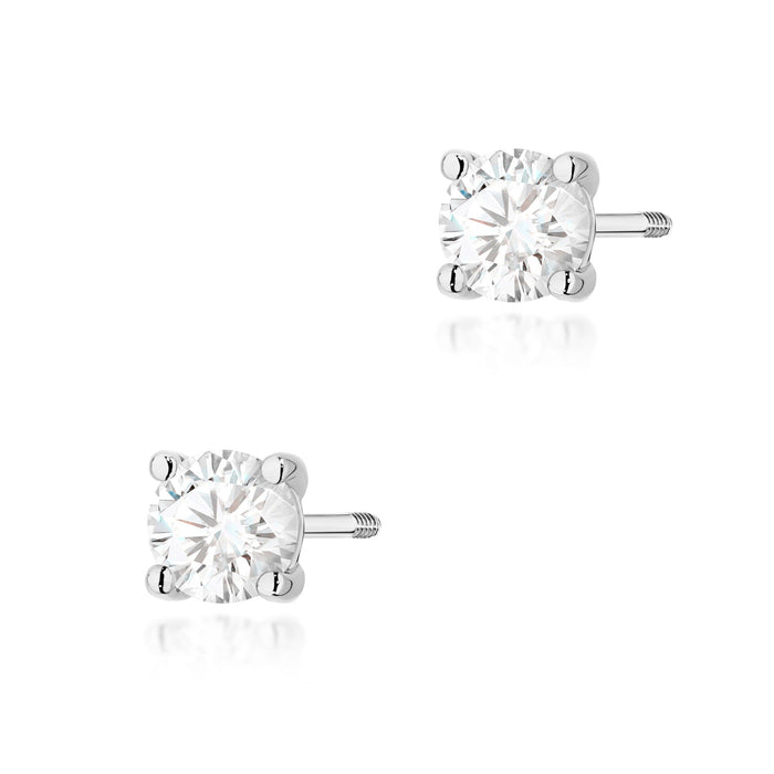 Cercei Aur 14K K0577 Diamant 2 x 0.50ct