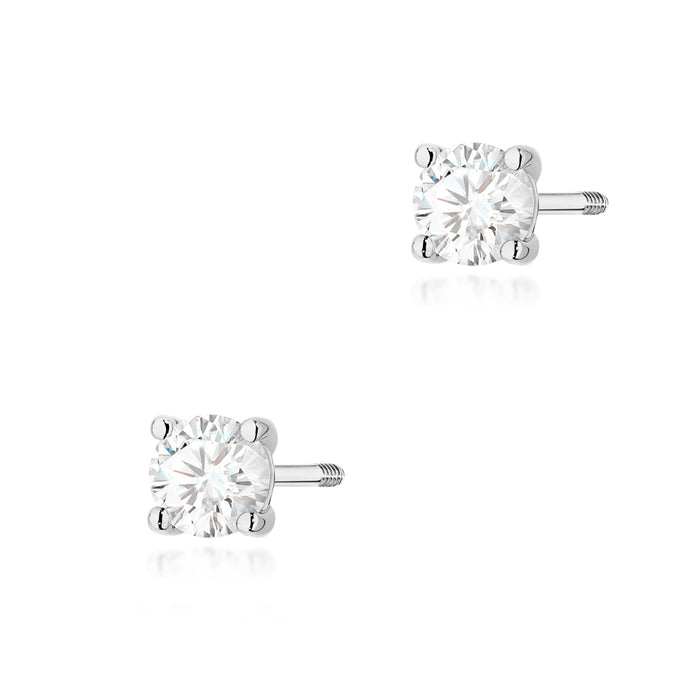 Cercei Aur 14K K0577 cu Diamante 2 x 0.30ct