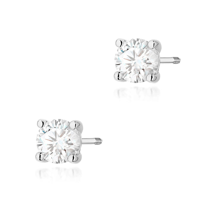 Cercei Aur 14K K0577 cu Diamante 2 x 0.70ct