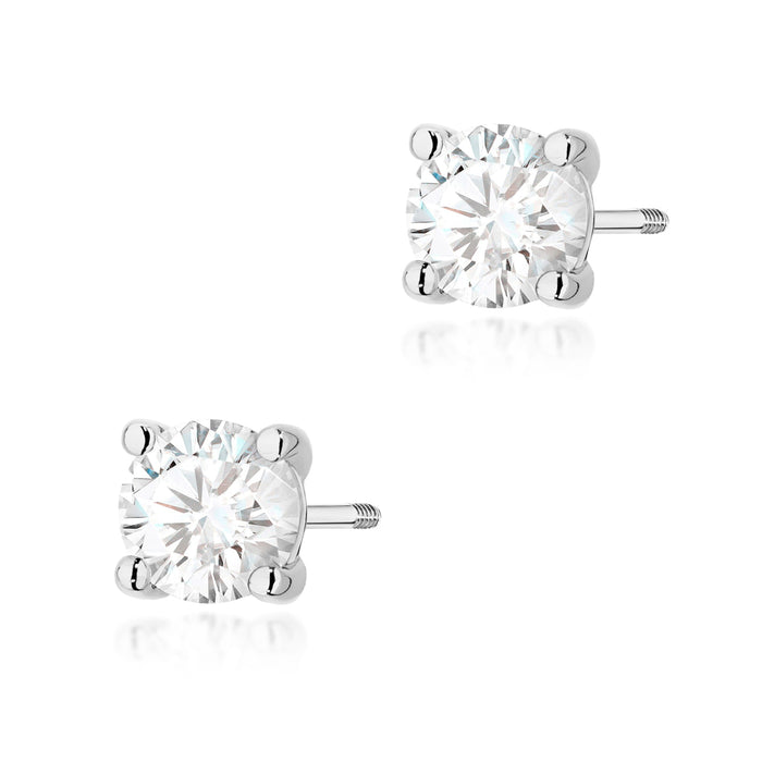 Cercei Aur 14K K0577 cu Diamante 2 x 1.00ct