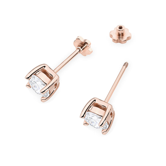 Cercei Aur 14K K0577 Diamant 2 x 1.00ct