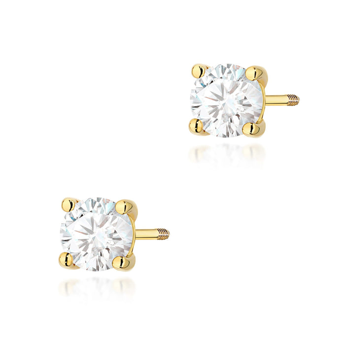 Cercei Aur 14K K0577 Diamant 2 x 0.70ct