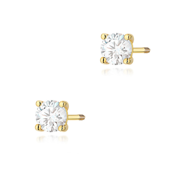 Cercei Aur 14K K0577 Diamant 2 x 0.40ct