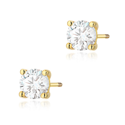 Cercei Aur 14K K0577 cu Diamante 2 x 1.00ct