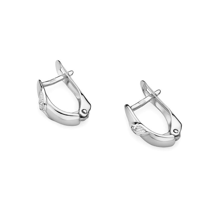 Cercei Aur 14K cu Diamante Naturale Naturale 0.04 ct