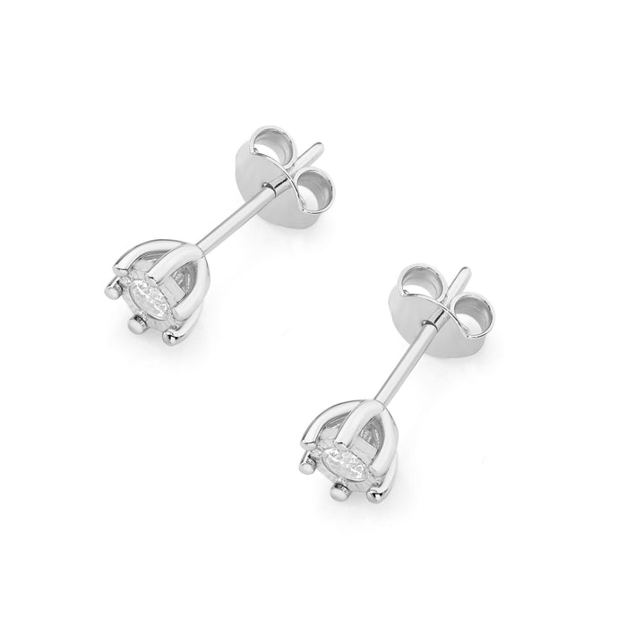 Cercei Aur 14K cu Diamante Naturale Naturale 0.16 ct