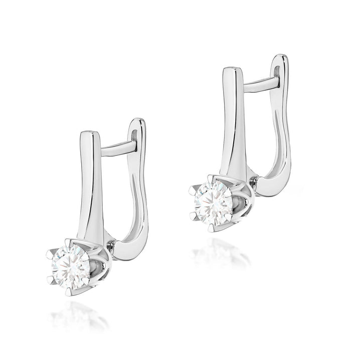 Cercei Aur 14K cu Diamante Naturale 0.60 ct