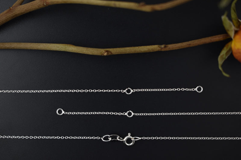 Forzatina chain Silver 925, Nerodium-plated, for link, 30+3+30+3