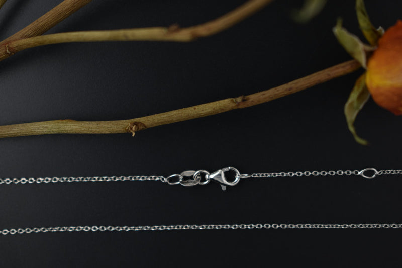Forzatina chain Silver 925, rhodium-plated, length 45cm+3cm