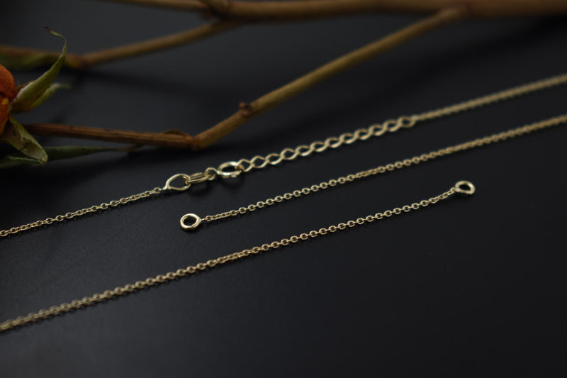 Forzatina Gold 14k chain, for links, length 21cm+21cm+3cm 1.28 g