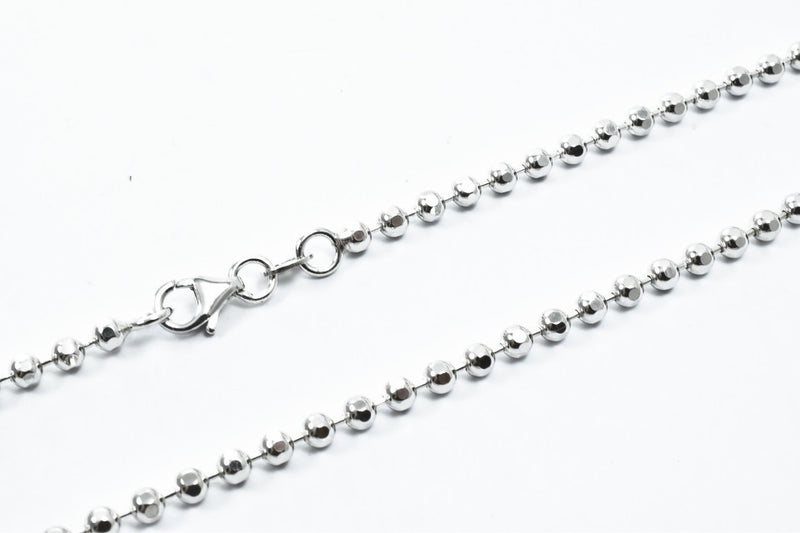 Lant Militar Argint 925, rodiat, lungime 60cm,3mm bilute