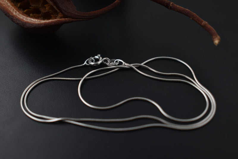 Hadí řetízek Silver 925, rhodiovaný, délka 45 cm