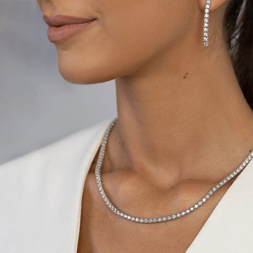 Colier Aur 14K cu Diamante de Laborator 6.90 ct