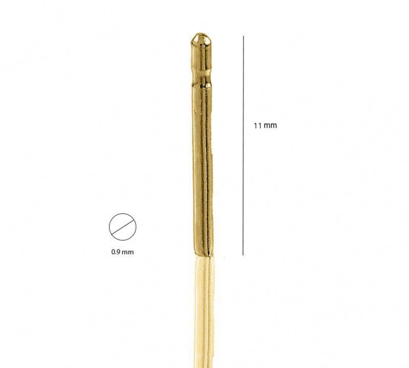Tija(pin) aur 14k - 11 mm