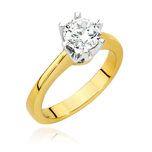 Inel Aur 14K cu Diamant Natural 1.00 ct