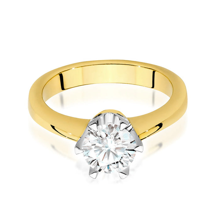Inel Aur 14K cu Diamant Natural 1.00 ct