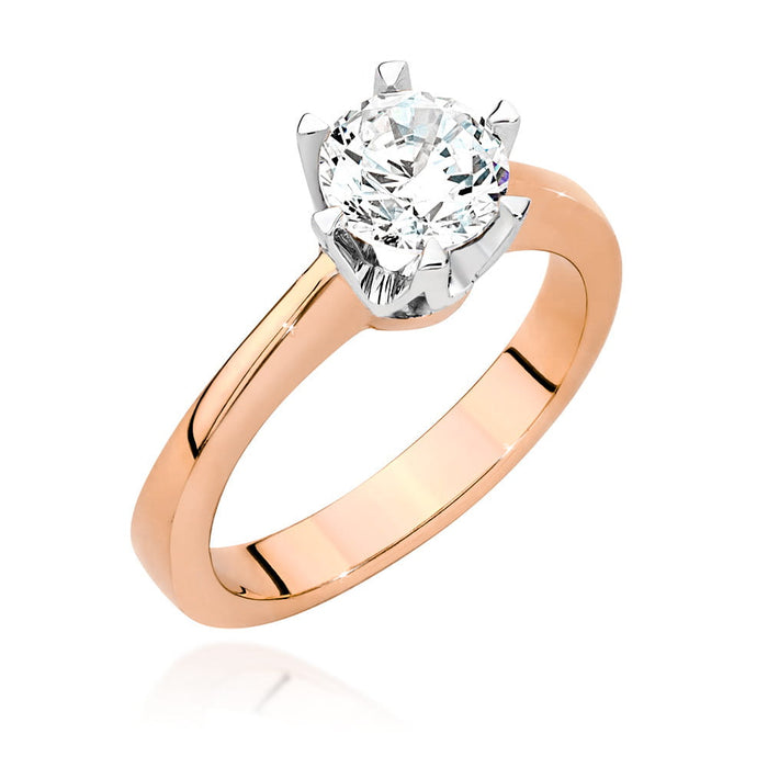 Inel Aur 14K cu Diamant Natural 1.00 ct