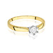 Inel Aur 14K cu Diamant Natural 0.08ct