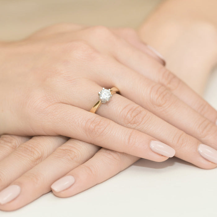 Inel Aur 14K cu Diamant Natural 1.00 ct