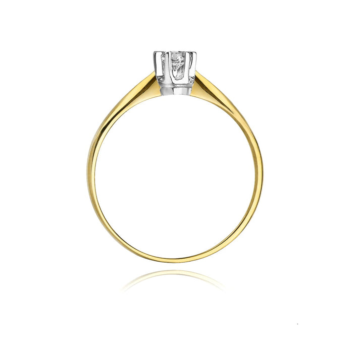 Inel Aur 14K cu Diamant Natural 0.10ct