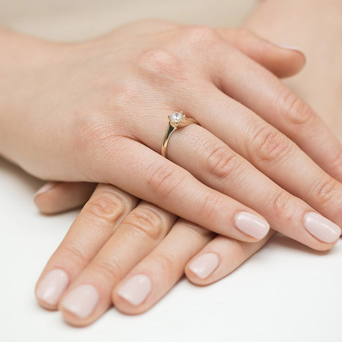 Inel Aur 14k cu Diamant Natural 0.50 ct