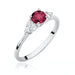 Inel Aur 14K cu Rubin 0.50 ct si Diamante Naturale 0.18 ct