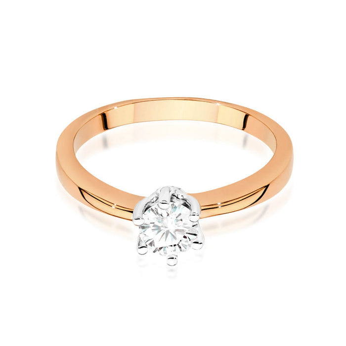 Inel Aur 14k cu Diamante Naturale 0.40 ct