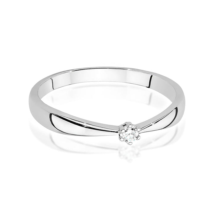 Inel Aur 14K cu Diamant Natural 0.04 ct