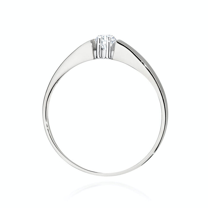 Inel Aur 14k cu Diamant Natural 0.08 ct