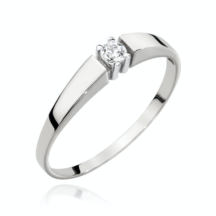 Inel Aur 14k cu Diamant Natural 0.08 ct