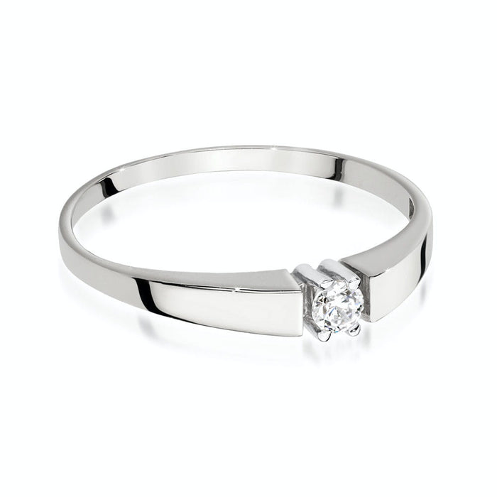 Inel Aur 14k cu Diamant Natural 0.08 ct