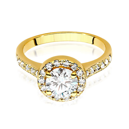 Inel Aur 14k cu Diamante Naturale 0.92ct