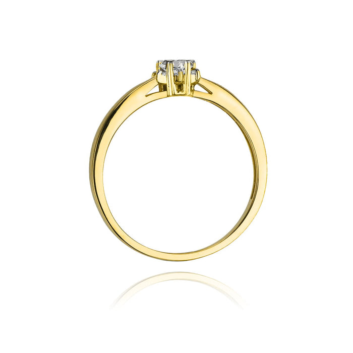 Inel Aur 14K cu Diamant Natural 0.15 ct