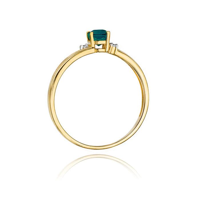 Inel Aur 14K cu Smarald 0.40 ct