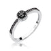 Inel Aur 14k cu Diamante Naturale Negre 0.09 ct