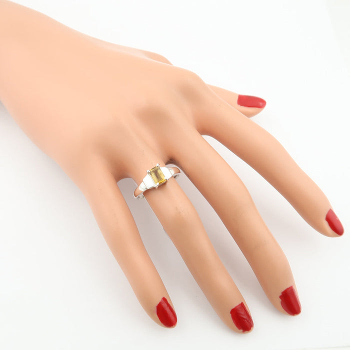 Inel Argint 925 cu Citrin