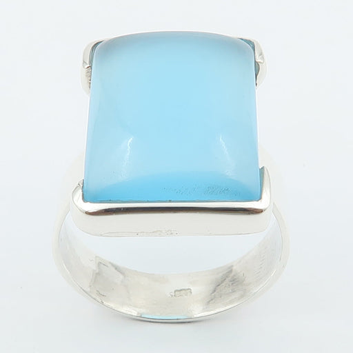 Inel Argint 925 cu Calcedonia Cabochon