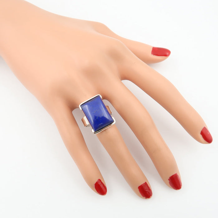 Inel Argint 925 cu Lapis Lazuli Cabochon