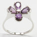 Inel Argint 925 Floare cu Ametist