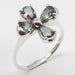 Inel Argint 925 Floare cu Topaz Mistic