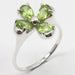 Inel Argint 925 Floare cu Peridot