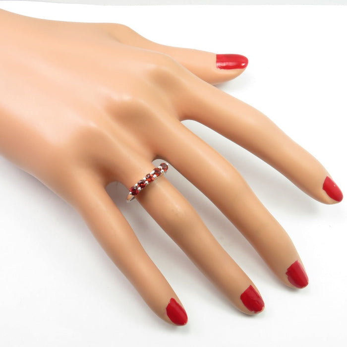 Inel Argint 925 cu Garnet