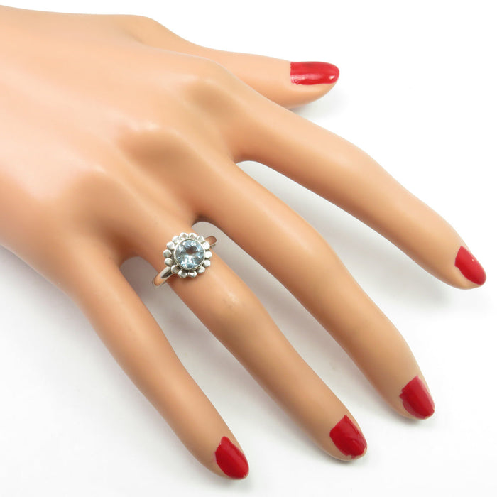 Inel Argint 925 cu Topaz Albastru