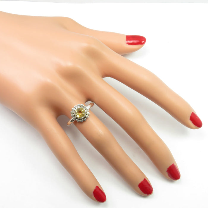 Inel Argint 925 cu Citrin