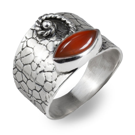 Inel Argint 925 cu Carnelian Cabochon