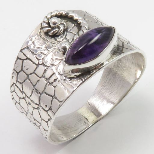 Inel Argint 925 cu Ametist Cabochon