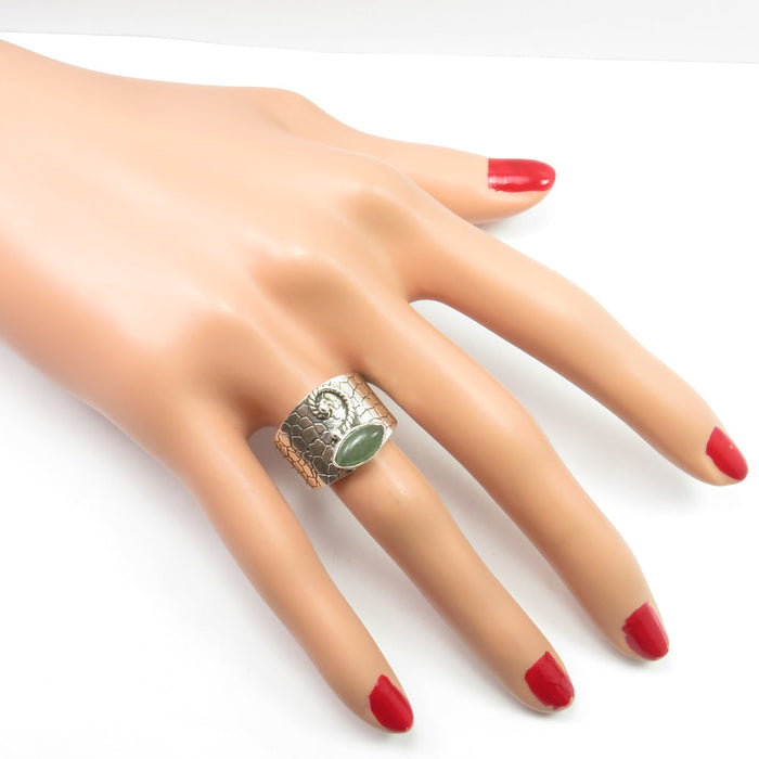 Inel Argint 925 cu Aventurin Cabochon